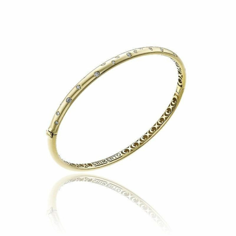 Bracelets & Bangles |   18Ct Yellow Gold Brio Diamond Set Bangle 1Bu0103Bb1180 Bracelets & Bangles Bracelets & Bangles