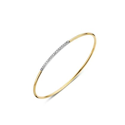 Bracelets & Bangles |   18Ct Yellow Gold Diamond Set Flexi Bangle .17Ct Bracelets & Bangles Bracelets & Bangles