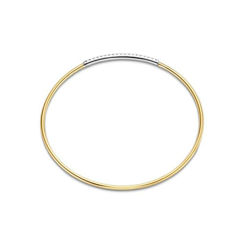 Bracelets & Bangles |   18Ct Yellow Gold Diamond Set Flexi Bangle .17Ct Bracelets & Bangles Bracelets & Bangles