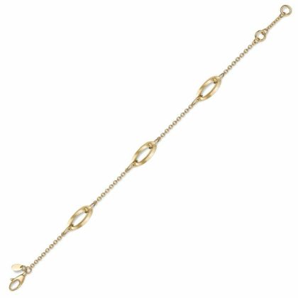 Bracelets & Bangles |   18Ct Yellow Gold Double Oval Link Chain Bracelet Bracelets & Bangles Bracelets & Bangles