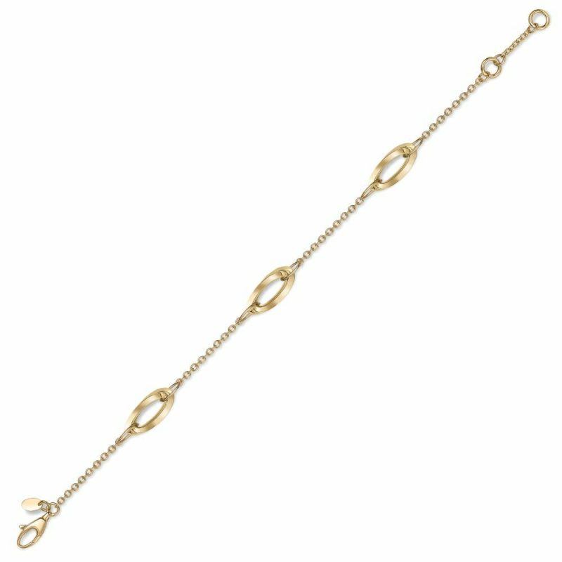 Bracelets & Bangles |   18Ct Yellow Gold Double Oval Link Chain Bracelet Bracelets & Bangles Bracelets & Bangles