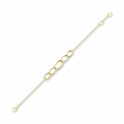 Bracelets & Bangles |   18Ct Yellow Gold Oval Twisted Link Bracelet Bracelets & Bangles Bracelets & Bangles