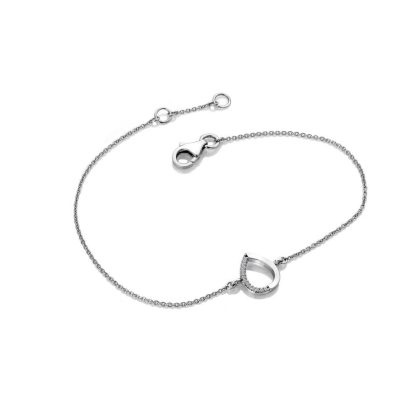 Bracelets & Bangles |   9Ct White Gold/Diamond Teardrop Bracelet Gb008 Bracelets & Bangles Bracelets & Bangles