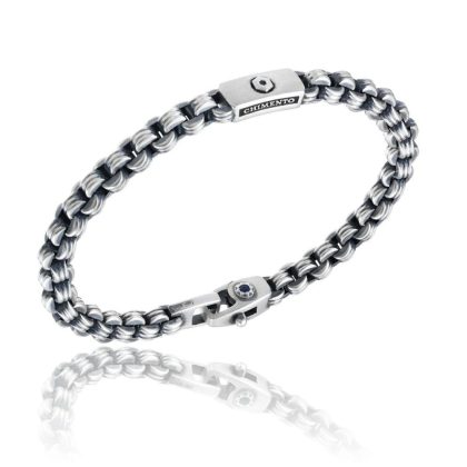 Bracelets & Bangles |   Gents Silver Bracciali Roll Link Small Id Bracelet Bracelets & Bangles Bracelets & Bangles