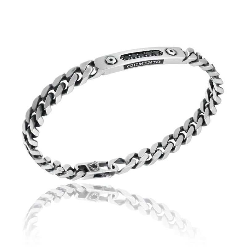 Bracelets & Bangles |   Gents Silver Flat Curb Link Bracelet Bracelets & Bangles Bracelets & Bangles