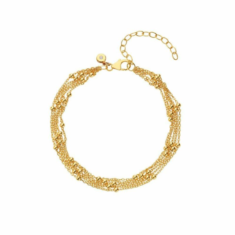 Bracelets & Bangles |   Multi Strand Gold Plated Bracelet Dl691 Bracelets & Bangles Bracelets & Bangles