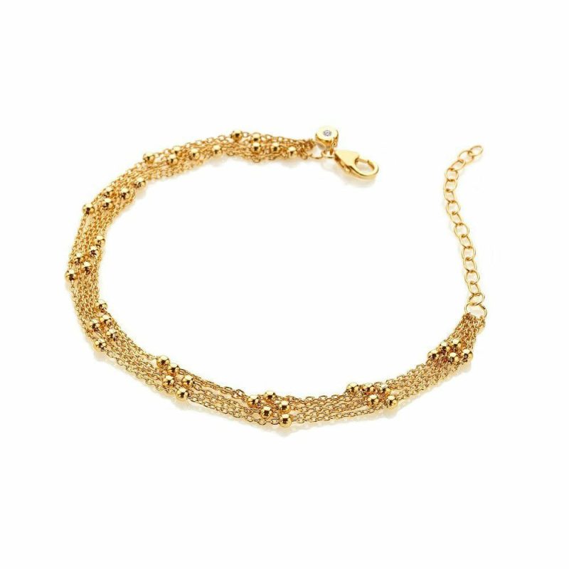 Bracelets & Bangles |   Multi Strand Gold Plated Bracelet Dl691 Bracelets & Bangles Bracelets & Bangles