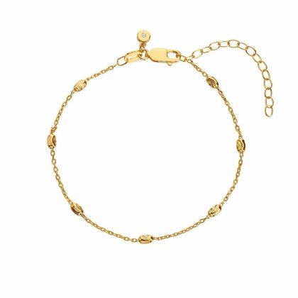 Bracelets & Bangles |   Oval Gold Plated Bracelet Dl684 Bracelets & Bangles Bracelets & Bangles