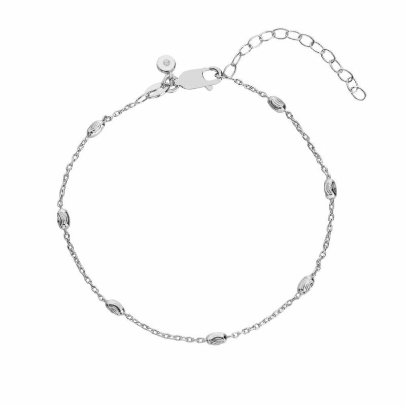 Bracelets & Bangles |   Oval Silver Bracelet Dl681 Bracelets & Bangles Bracelets & Bangles