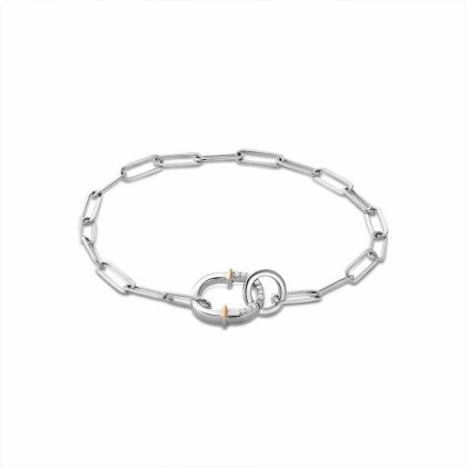 Bracelets & Bangles |   Silver And White Topaz Connection Bracelet Bracelets & Bangles Bracelets & Bangles