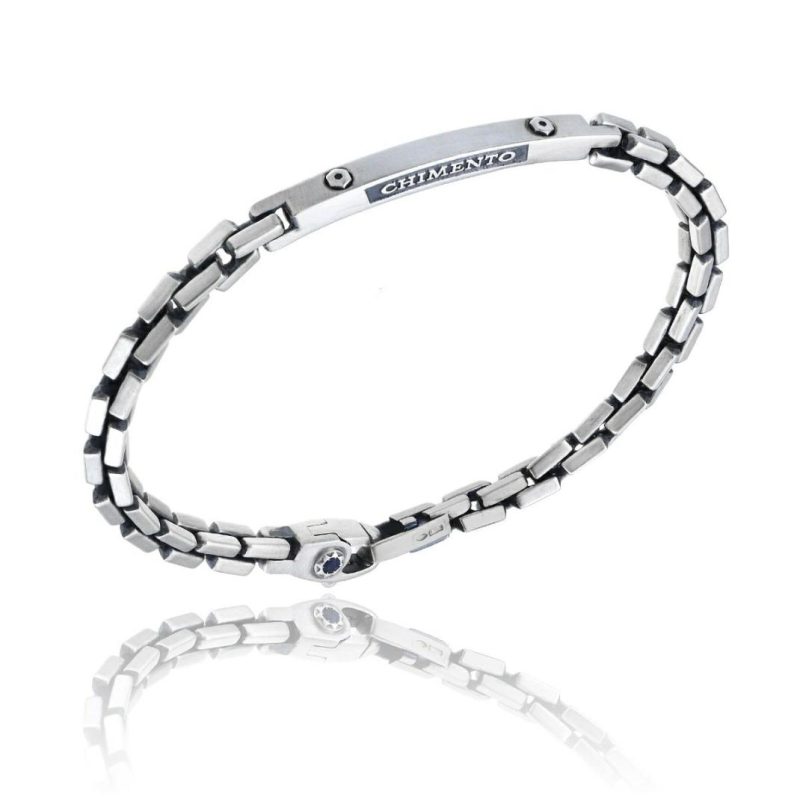 Bracelets & Bangles |   Silver Bracciali Long Id Square Link Bracelet Bracelets & Bangles Bracelets & Bangles