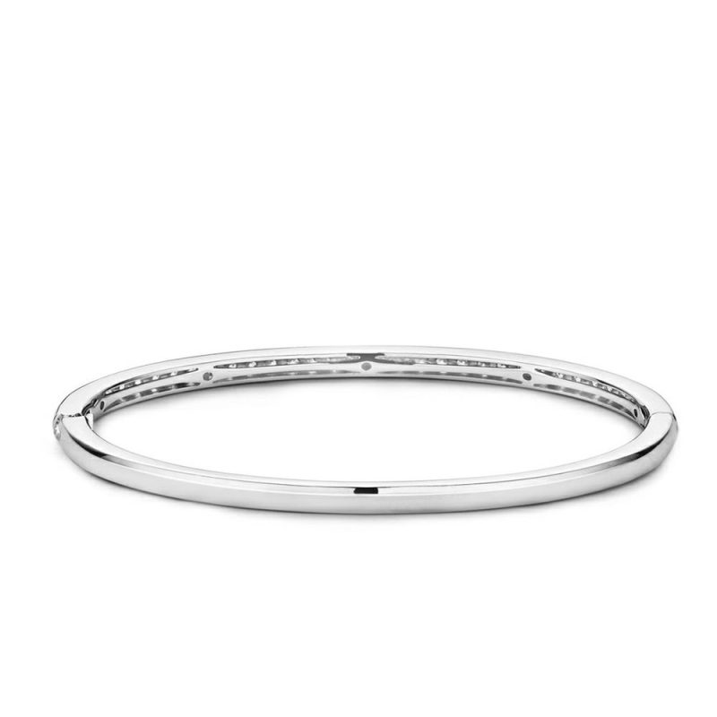 Bracelets & Bangles |   Silver Single Row Cz Bangle 2298Zi Bracelets & Bangles Bracelets & Bangles