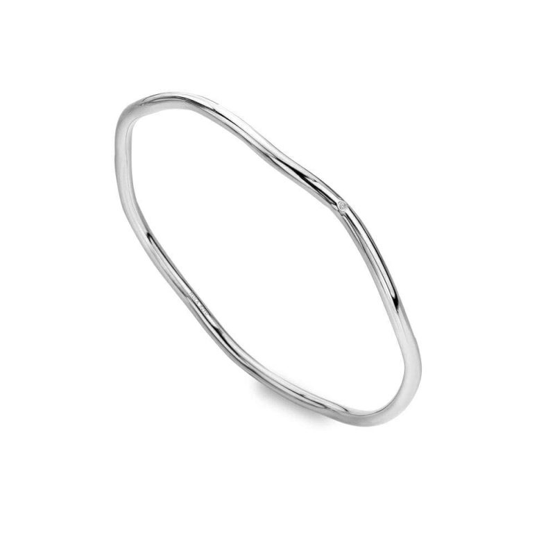 Bracelets & Bangles |   Silver Wave Bangle Dc201 Bracelets & Bangles Bracelets & Bangles