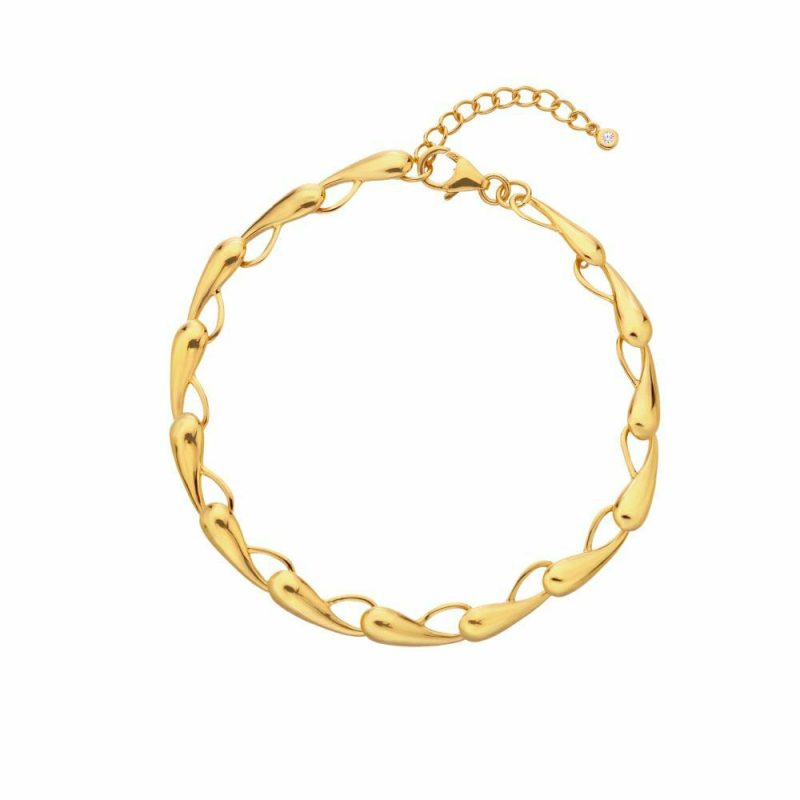 Bracelets & Bangles |   X Jac Jossa Gold Plated Tide Bracelet Dl670 Bracelets & Bangles Bracelets & Bangles