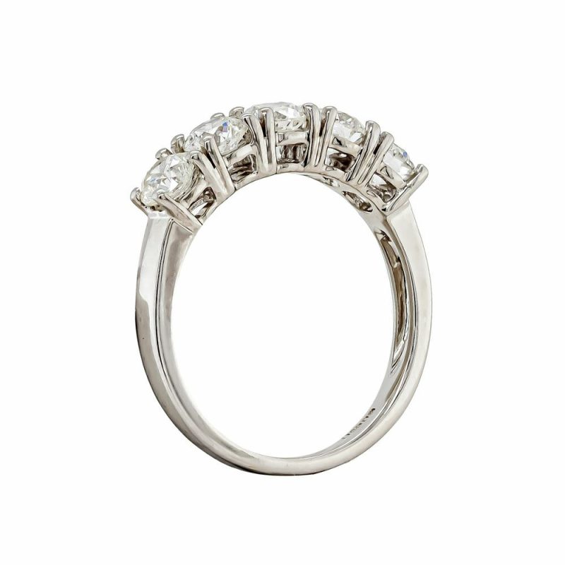 Dress Rings |   18Ct White Gold Brilliant Cut 1.56Ct Diamond Claw Set Ring Dress Rings Dress Rings