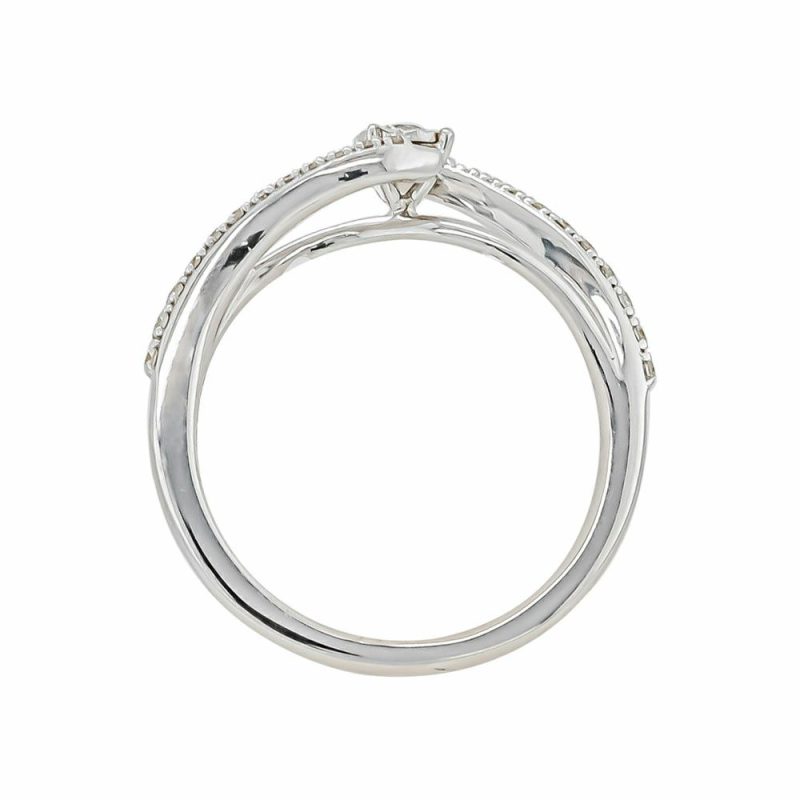 Dress Rings |   9Ct White Diamond Twisted Illusion Ring .24Cts Dress Rings Dress Rings