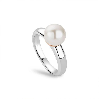 Dress Rings |   Beachcomber Silver And Rose Pearl Ring 3Sbch0749 Dress Rings Dress Rings