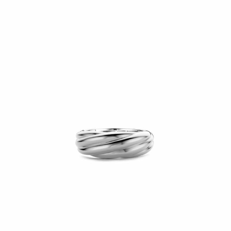 Dress Rings |   Silver Wide Twisted Band 12238Si/56 Dress Rings Dress Rings