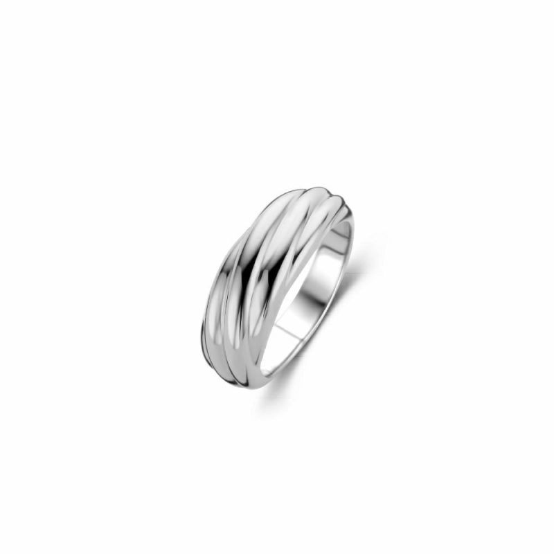 Dress Rings |   Silver Wide Twisted Band 12238Si/56 Dress Rings Dress Rings