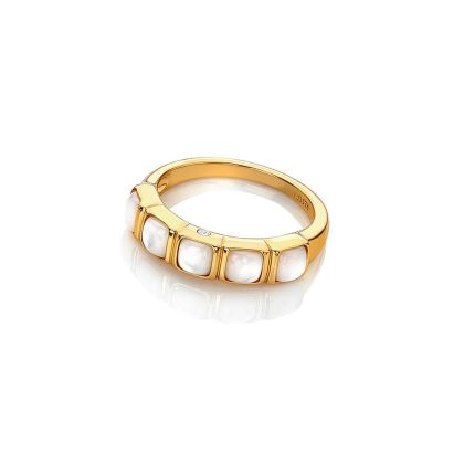 Dress Rings |   X Gemstones Mop Square Dress Ring Dr264 Dress Rings Dress Rings