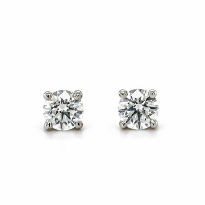 Earrings |   18Ct White Gold Brilliant Cut Lab Grown Diamond Earrings 1.10Ct Earrings Earrings