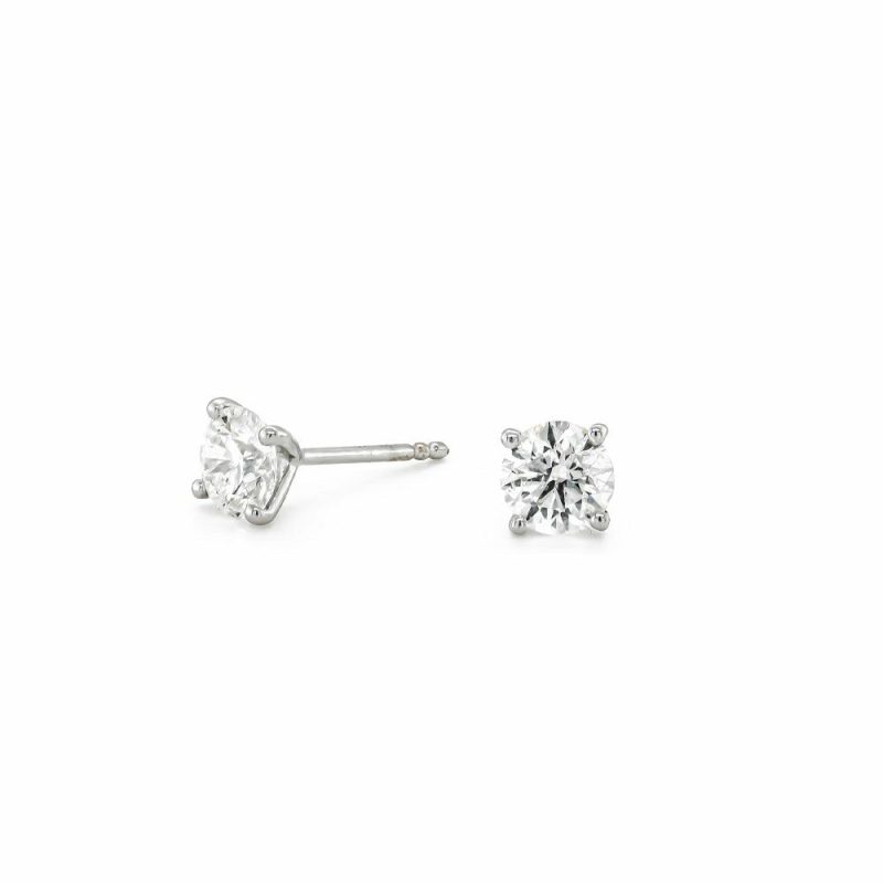 Earrings |   18Ct White Gold Martini Diamond Stud Earrings Total 1.24Cts Earrings Earrings