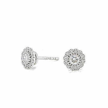 Earrings |   9Ct 0.48Ct Brilliant Cut Diamond Cluster Stud Earrings Earrings Earrings