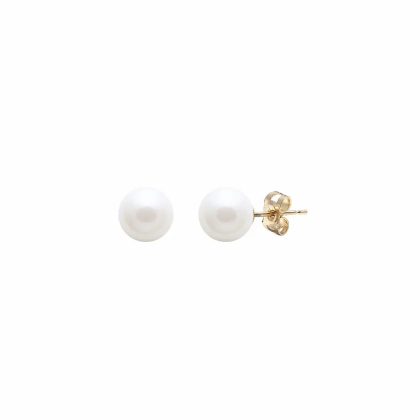 Earrings |   9Ct Yellow Gold Cultured River Pearl Stud Earrings Earrings Earrings