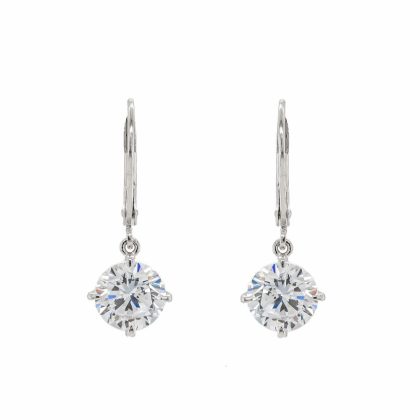 Earrings |   Briar Silver Earrings 2.00Ct Ce925W-Bria-W80 Earrings Earrings