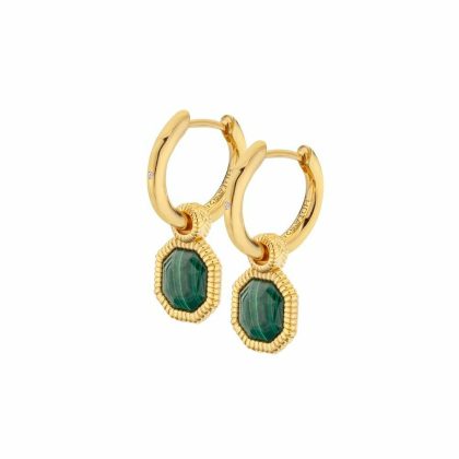 Earrings |   Jac Jossa Revive Malachite Drop Earrings De676 Earrings Earrings