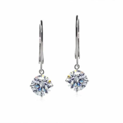 Earrings |   Silver Briar Drop Earrings 1.00Ct Earrings Earrings