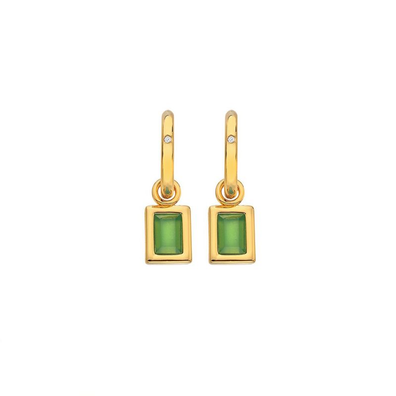 Earrings |   X Gemstones Green Chalcedony Drop Earrings De766 Earrings Earrings