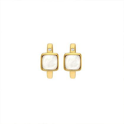 Earrings |   X Gemstones Square Mop Hoop Earrings De767 Earrings Earrings