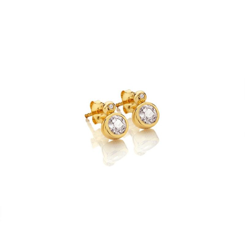 Earrings |   X Gemstones White Topaz Stud Earrings De774 Earrings Earrings