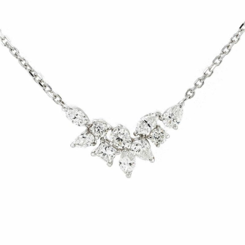 Necklaces & Pendants |   18Ct White Gold Brilliant Cut Diamond Pendant With 16″ Chain Jewellery Necklaces & Pendants