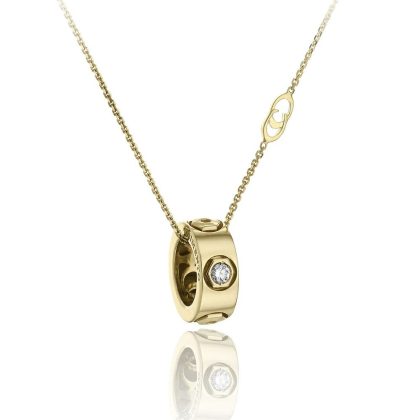 Necklaces & Pendants |   18Ct Yellow Gold Armillas Be Mine Pendant And Chain  1G01312B01450 Jewellery Necklaces & Pendants