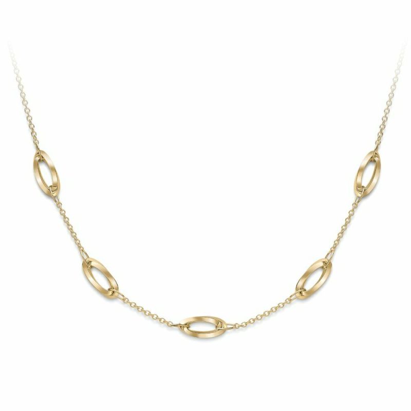 Necklaces & Pendants |   18Ct Yellow Gold Double Open Oval Link Chain 18″ Jewellery Necklaces & Pendants