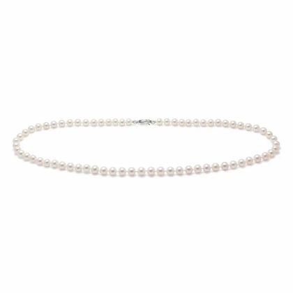 Necklaces & Pendants |   9Ct White Gold Cultured River Pearl Necklace 16″ 7Mm Jewellery Necklaces & Pendants