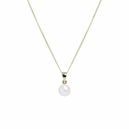 Necklaces & Pendants |   9Ct Yellow Gold Cultured River Pearl Pendant Jewellery Necklaces & Pendants