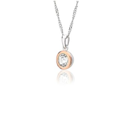 Necklaces & Pendants |   Celebration Silver And 9Ct White Topaz Pendant 3Smp5 Jewellery Necklaces & Pendants