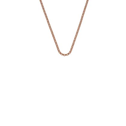 Necklaces & Pendants |   Emozioni By 18″ Rose Gold Plated Belcher Chain Ch013 Jewellery Necklaces & Pendants