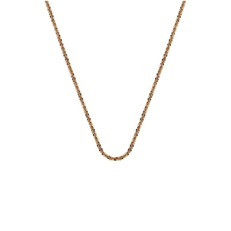 Necklaces & Pendants |   Emozioni By Rose Thin Criss Cross Chain 18″ Jewellery Necklaces & Pendants