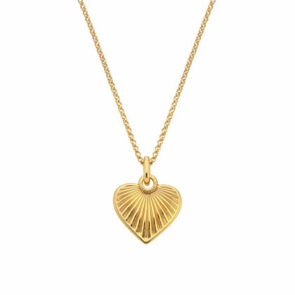 Necklaces & Pendants |   Gold Essence Heart Pendant Dp1019 Jewellery Necklaces & Pendants