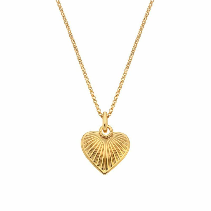 Necklaces & Pendants |   Gold Essence Heart Pendant Dp1019 Jewellery Necklaces & Pendants