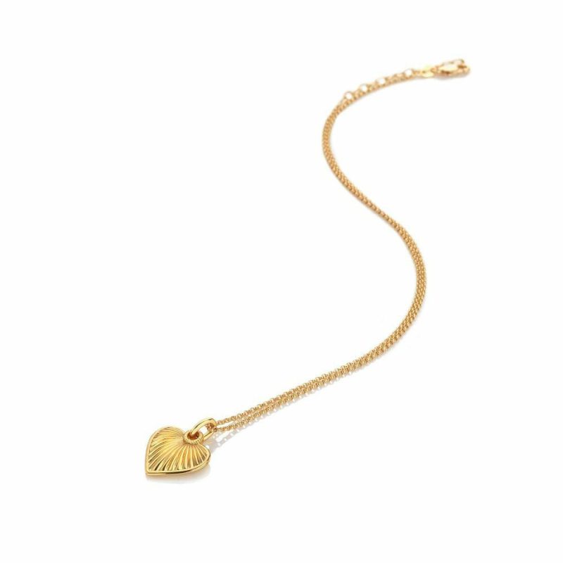 Necklaces & Pendants |   Gold Essence Heart Pendant Dp1019 Jewellery Necklaces & Pendants