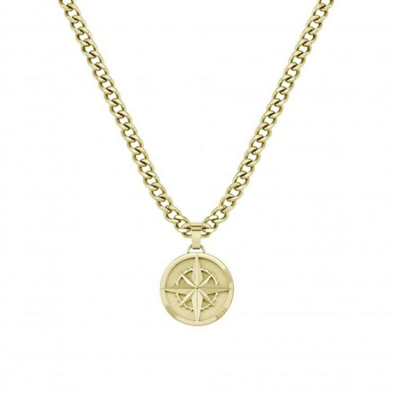 Necklaces & Pendants |   Gold Tone Compass Pendant 1580549 Jewellery Necklaces & Pendants