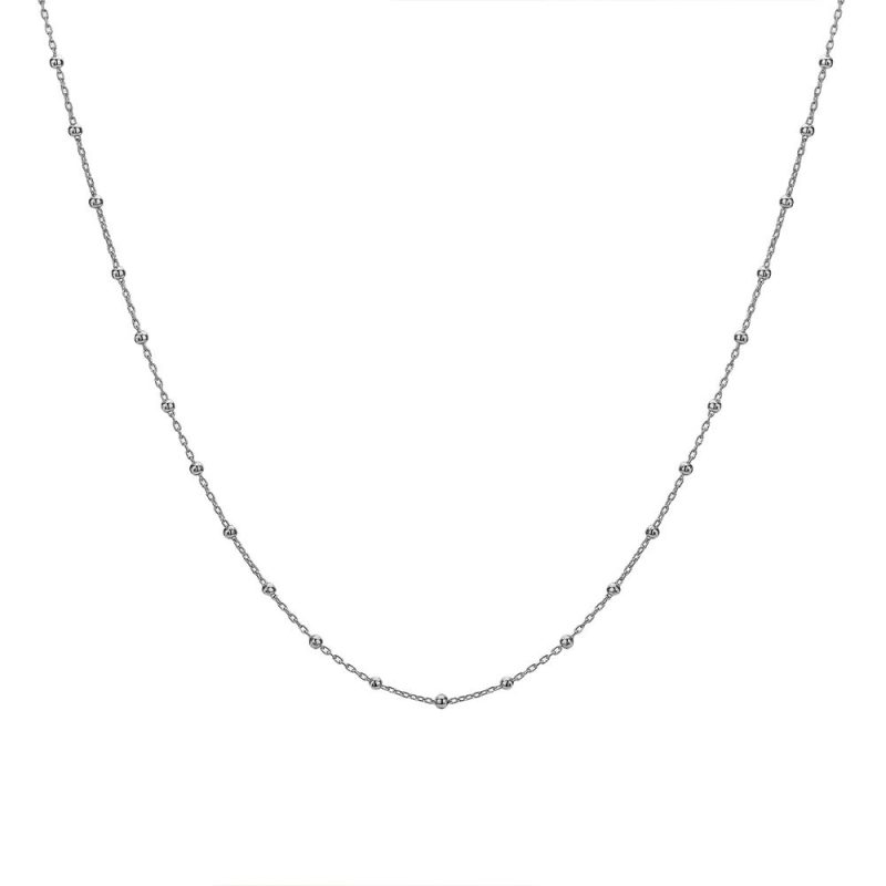 Necklaces & Pendants |   Intermittent Bead Cable Chain Ch123 Jewellery Necklaces & Pendants