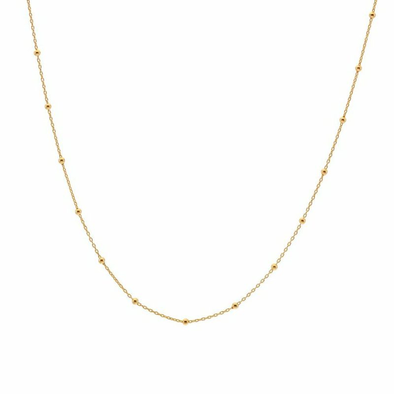 Necklaces & Pendants |   Jac Jossa Embrace Beaded Cable Chain Ch098 Jewellery Necklaces & Pendants