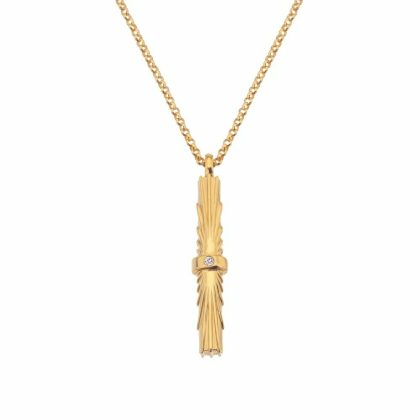 Necklaces & Pendants |   Jac Jossa Hope Vertical Bar Pendant Dp849 Jewellery Necklaces & Pendants