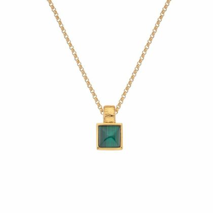 Necklaces & Pendants |   Jac Jossa Revive Malachite Pendant Dp844 Jewellery Necklaces & Pendants